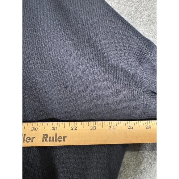 Tommy Hilfiger Sweater Men Medium Blue V‎ Neck Preppy Academia Knit Nautical NWT - Picture 5 of 8
